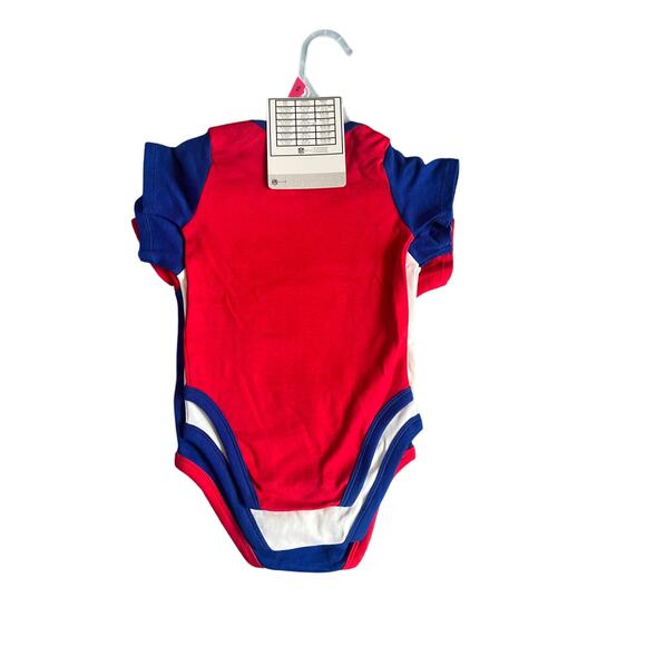 Buffalo Bills NFL Three Creepers One Piece Bodysuits 18 Months Red White Blue - Picture 2 of 11